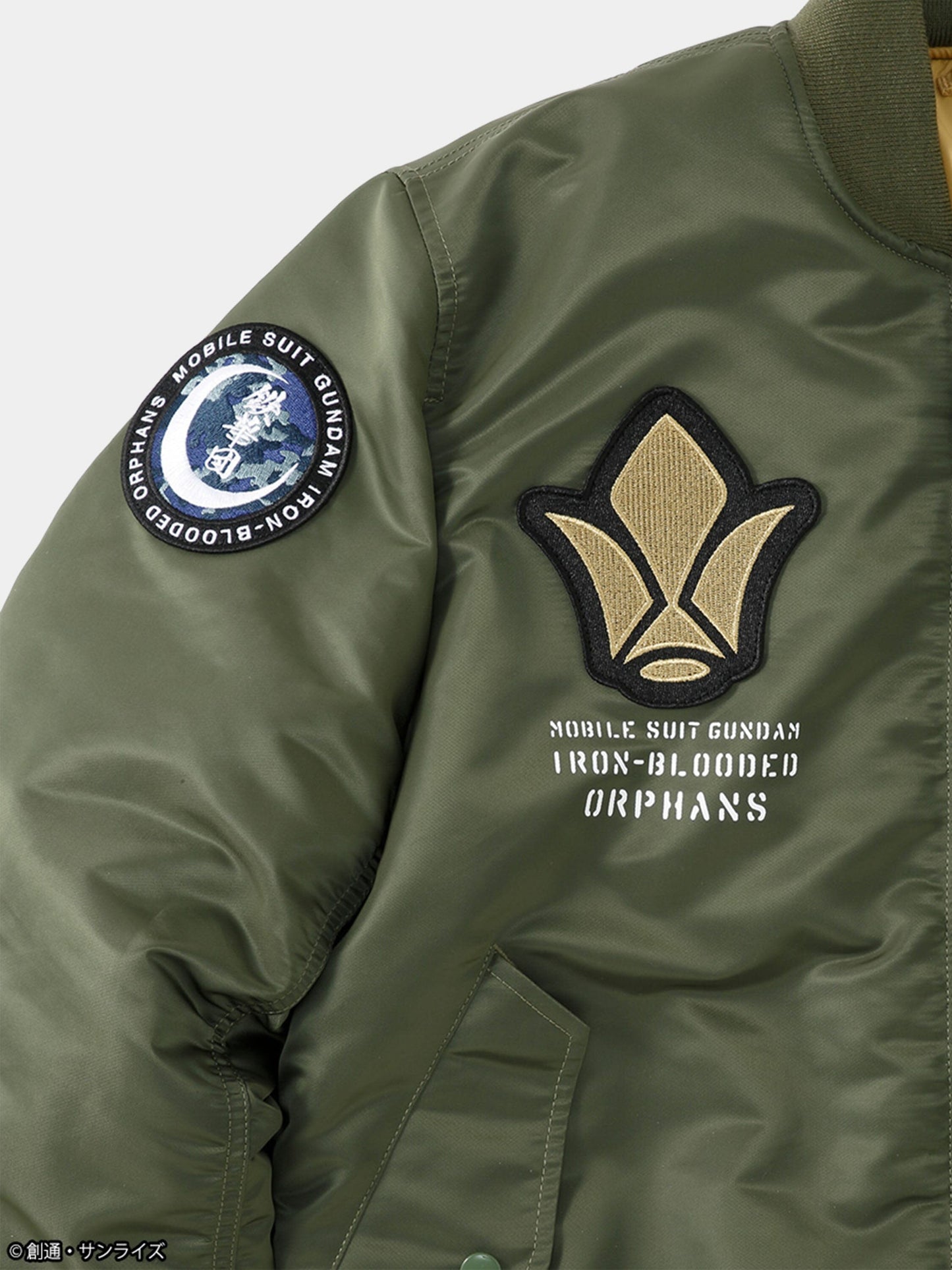 STRICT-G GUNDAM X ALPHA X MIKADUKI AUGUS MA-1 BOMBER JACKET COLLAB Alpha Industries 