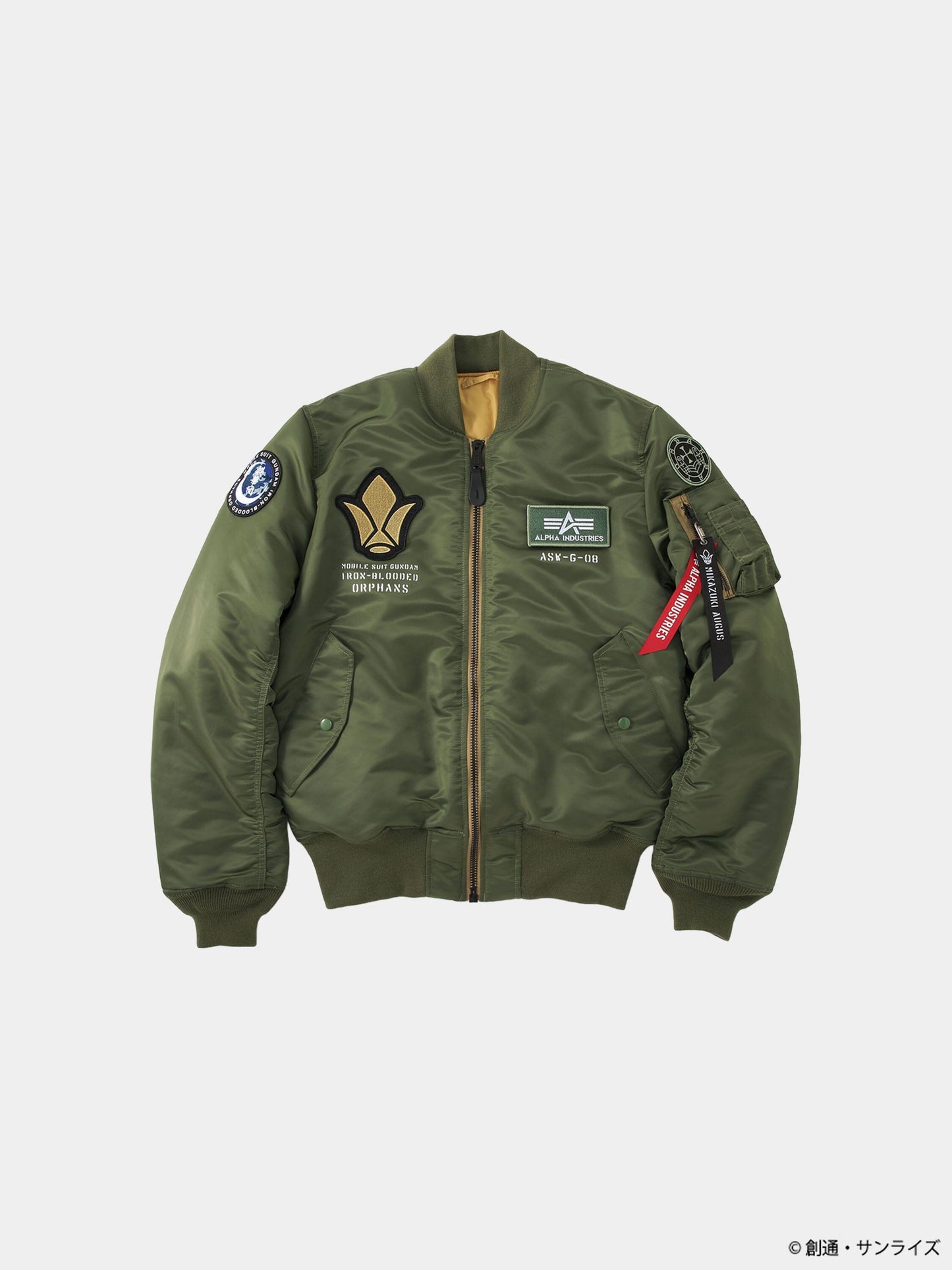 STRICT-G GUNDAM X ALPHA X MIKADUKI AUGUS MA-1 BOMBER JACKET COLLAB Alpha Industries SAGE S 