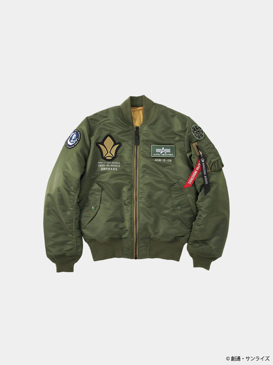 STRICT-G GUNDAM X ALPHA X MIKADUKI AUGUS MA-1 BOMBER JACKET COLLAB Alpha Industries SAGE S 