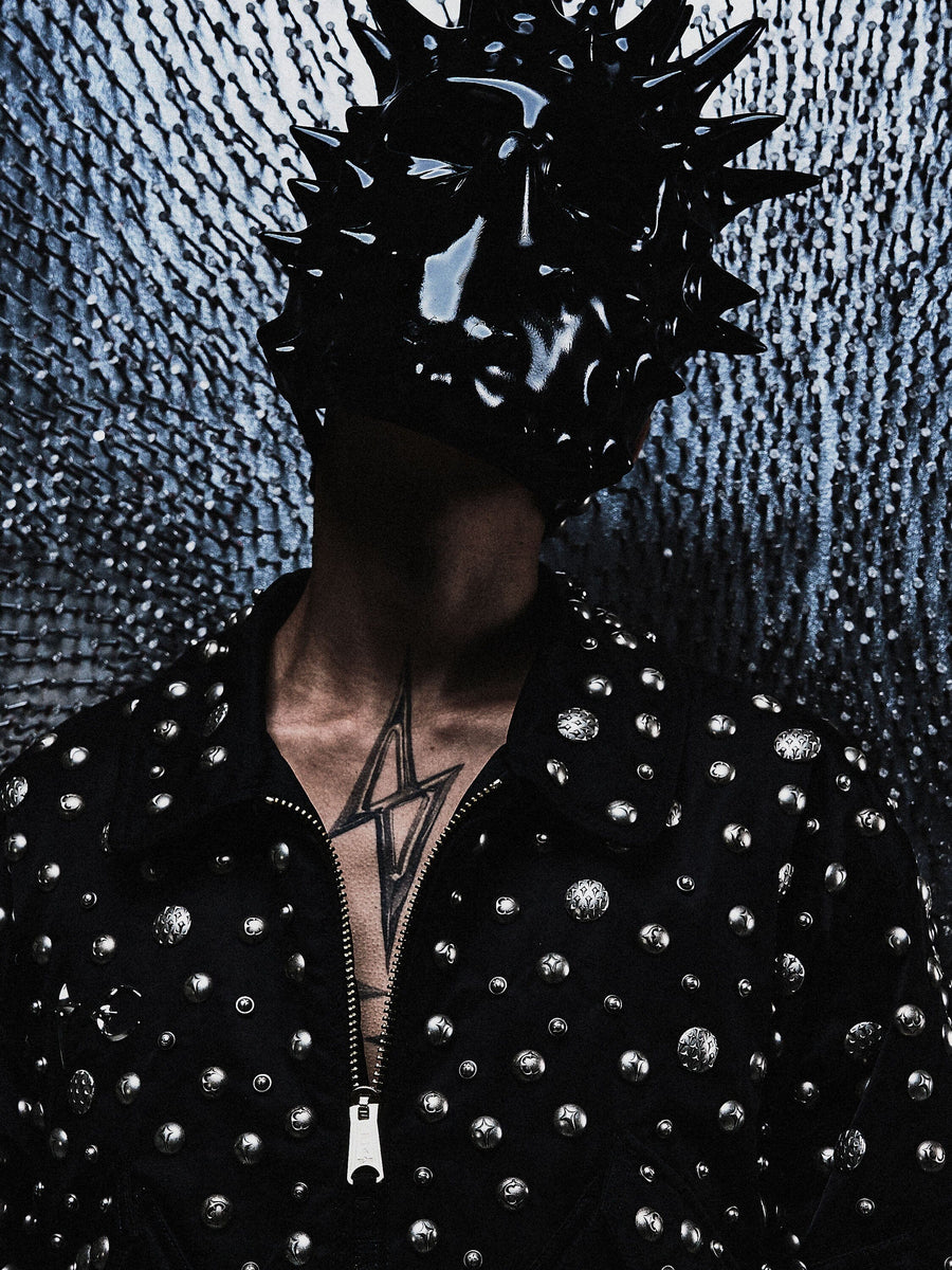 THUG CLUB X ALPHA CWU 45/P ALL OVER RIVET JACKET COLLAB Alpha Industries 