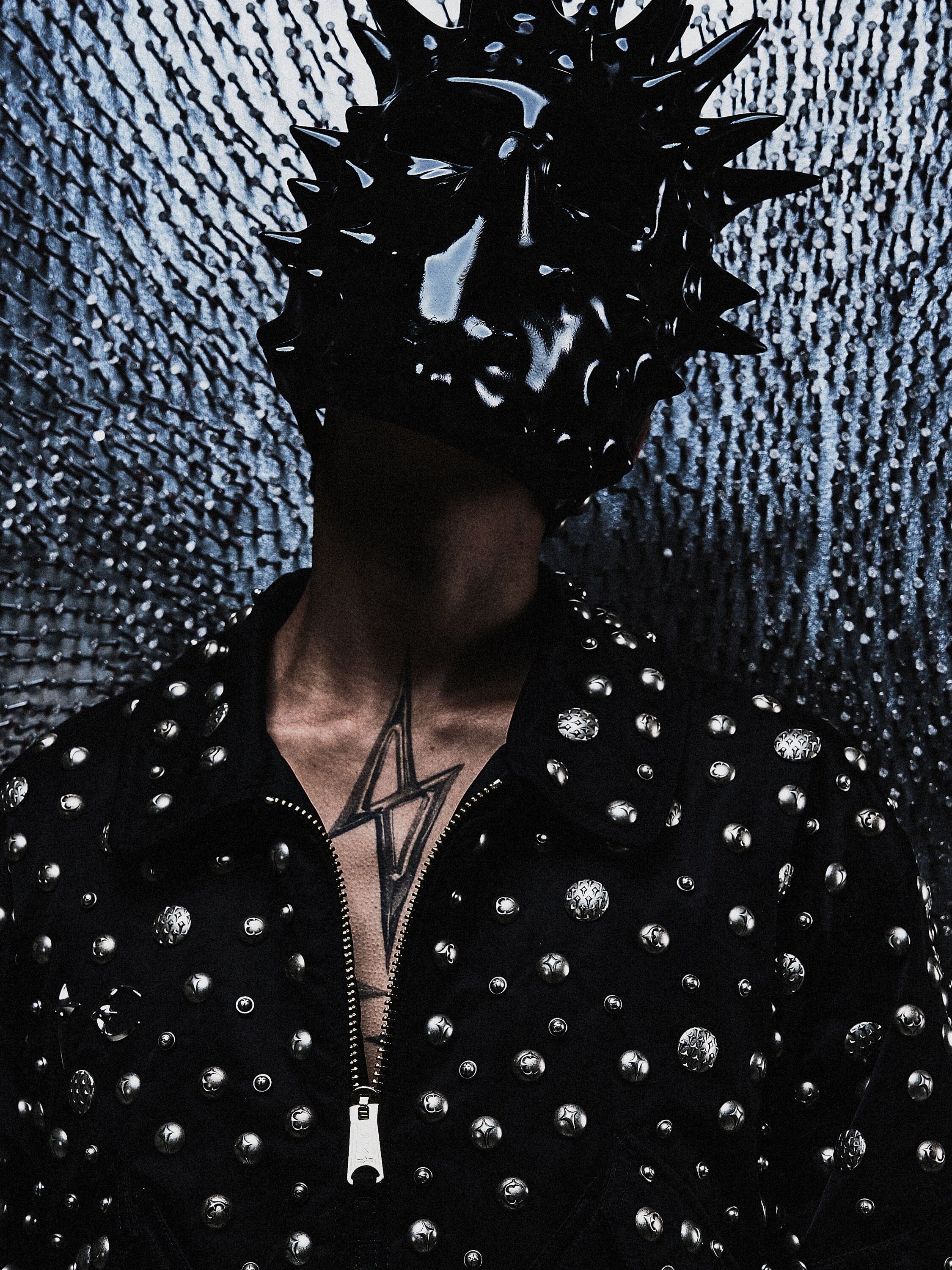 THUG CLUB X ALPHA CWU 45/P ALL OVER RIVET JACKET COLLAB Alpha Industries 