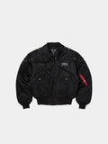 THUG CLUB X ALPHA CWU 45/P RIVET BUTTON VERSION COLLAB Alpha Industries BLACK XS 
