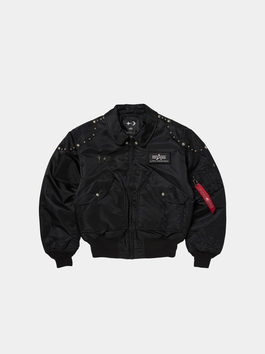 THUG CLUB X ALPHA CWU 45/P RIVET BUTTON VERSION COLLAB Alpha Industries BLACK XS 