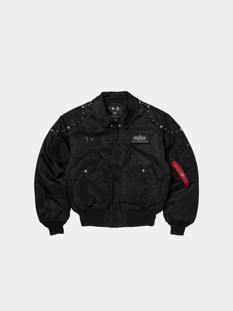 THUG CLUB X ALPHA CWU 45/P RIVET BUTTON VERSION COLLAB Alpha Industries BLACK XS 
