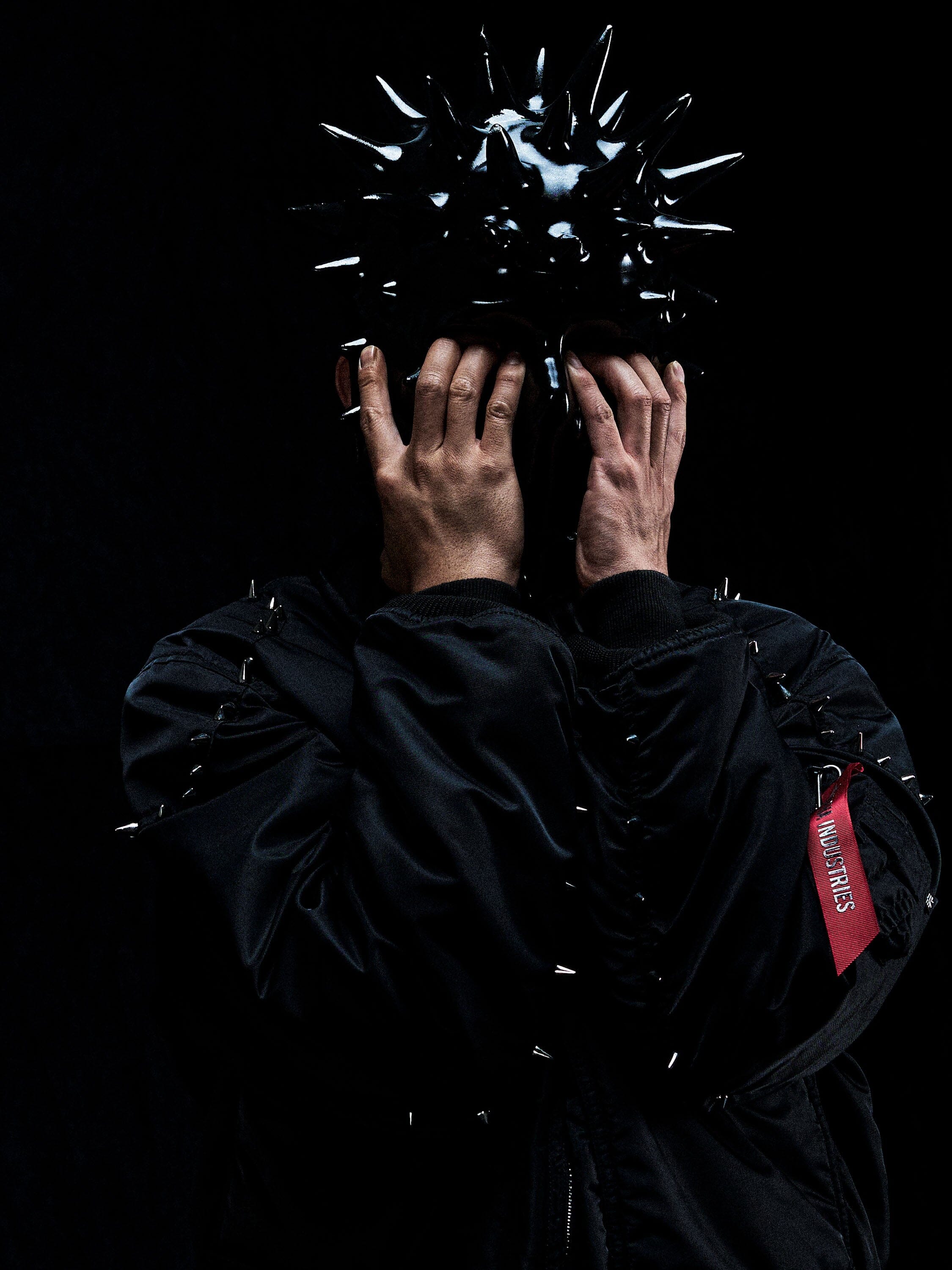 THUG CLUB X ALPHA CWU 45/P STUDDED JACKET COLLAB Alpha Industries 