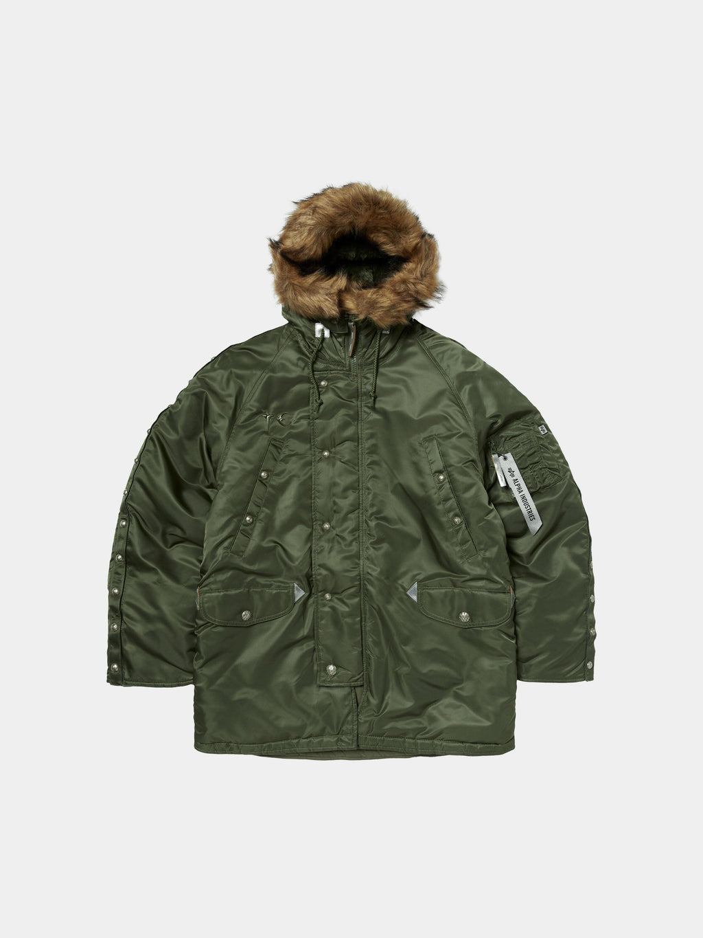 THUG CLUB X ALPHA N-3B PARKA COLLAB Alpha Industries SAGE XS 