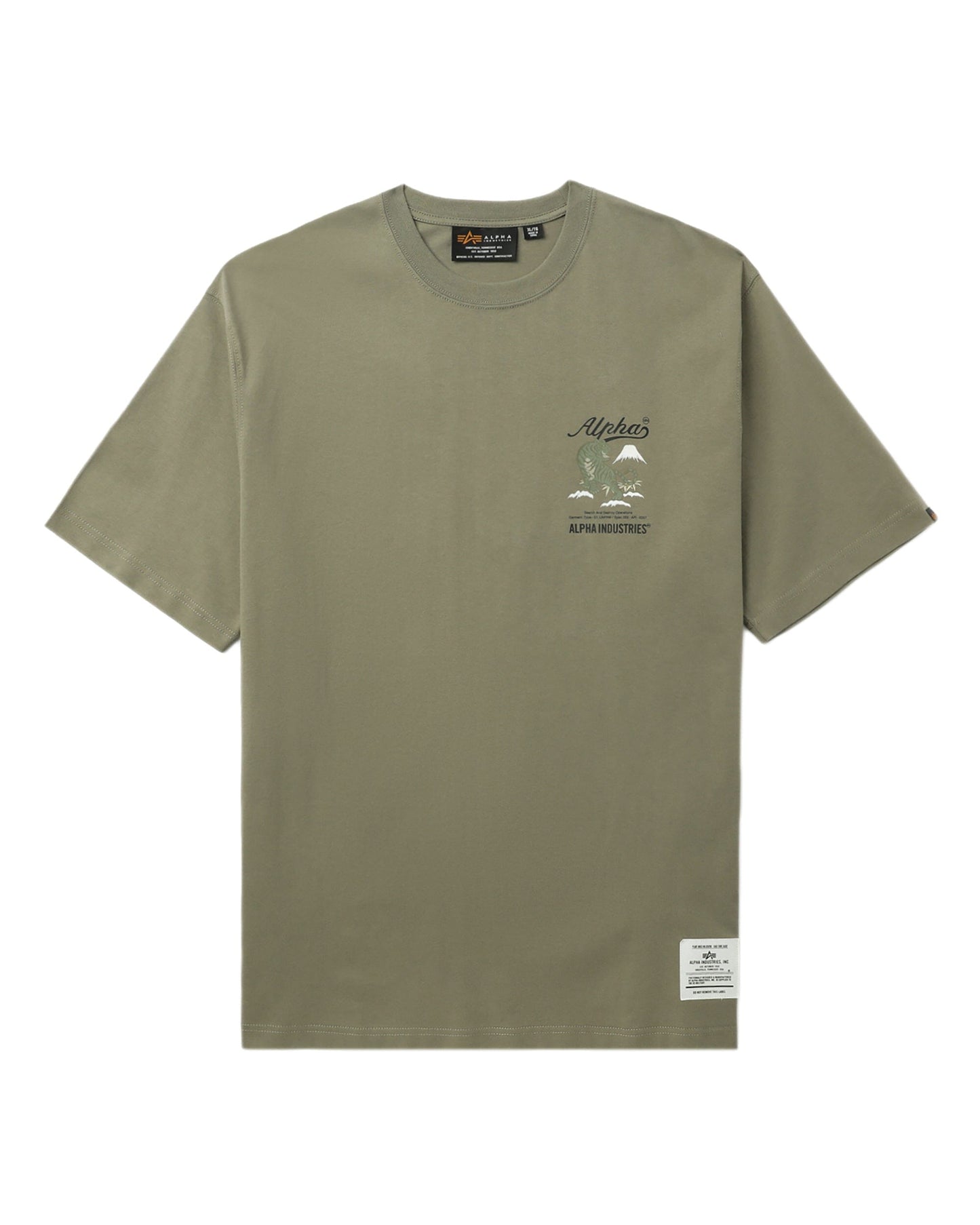 TIGER SEARCH AND DESTROY TEE TOP Alpha Industries OLIVE 2XL 