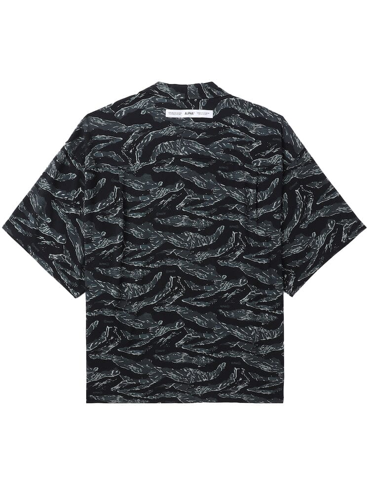 UNFRM ARMY HAWAII SHIRT TOP Alpha Industries BLACK CAMO L 