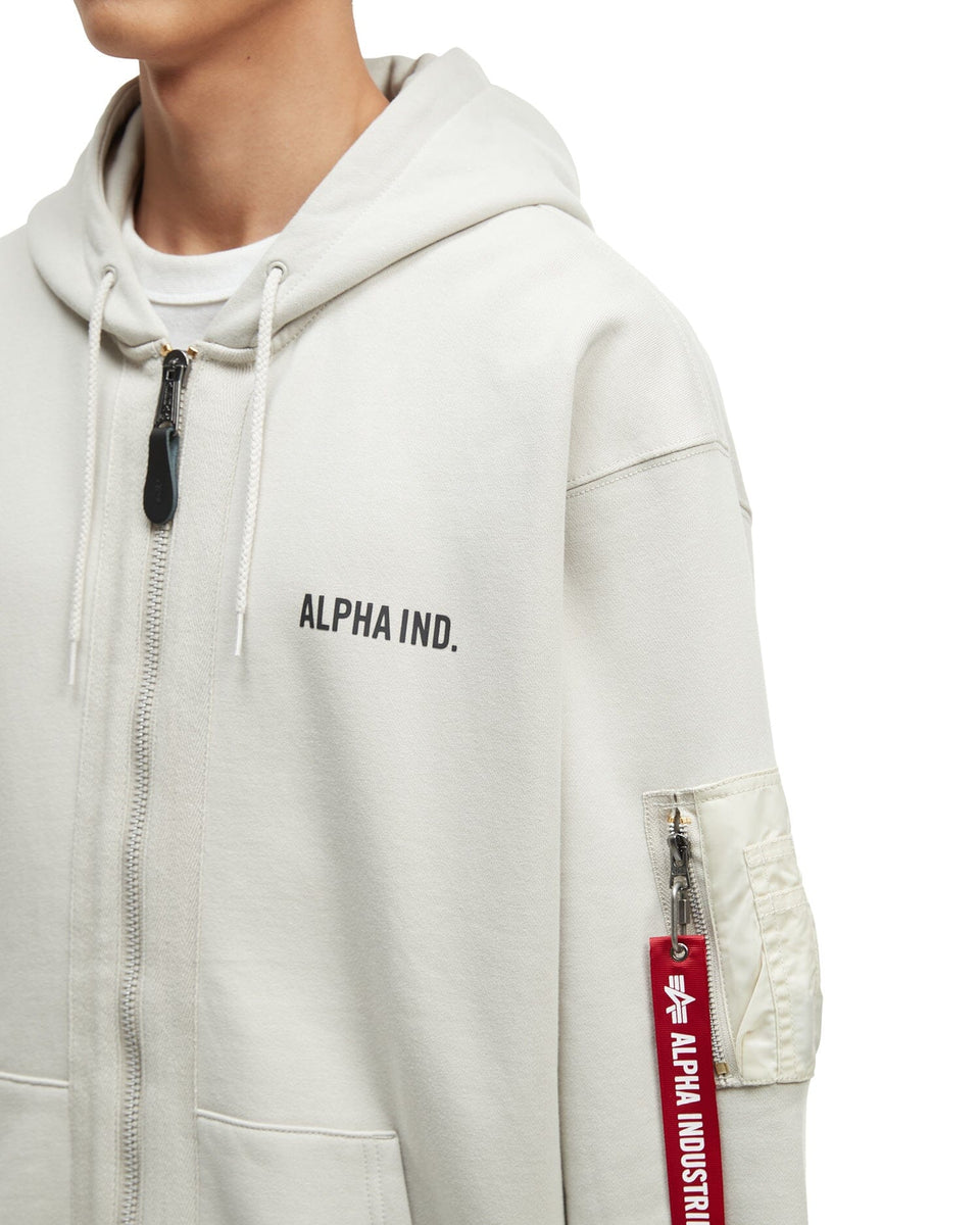 UNFRM ARMY ZIP UP HOODIE TOP Alpha Industries 