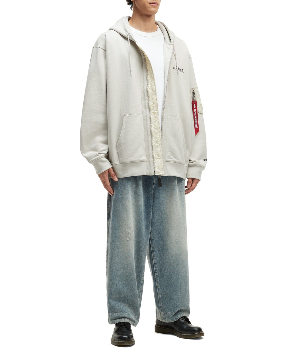UNFRM ARMY ZIP UP HOODIE TOP Alpha Industries 