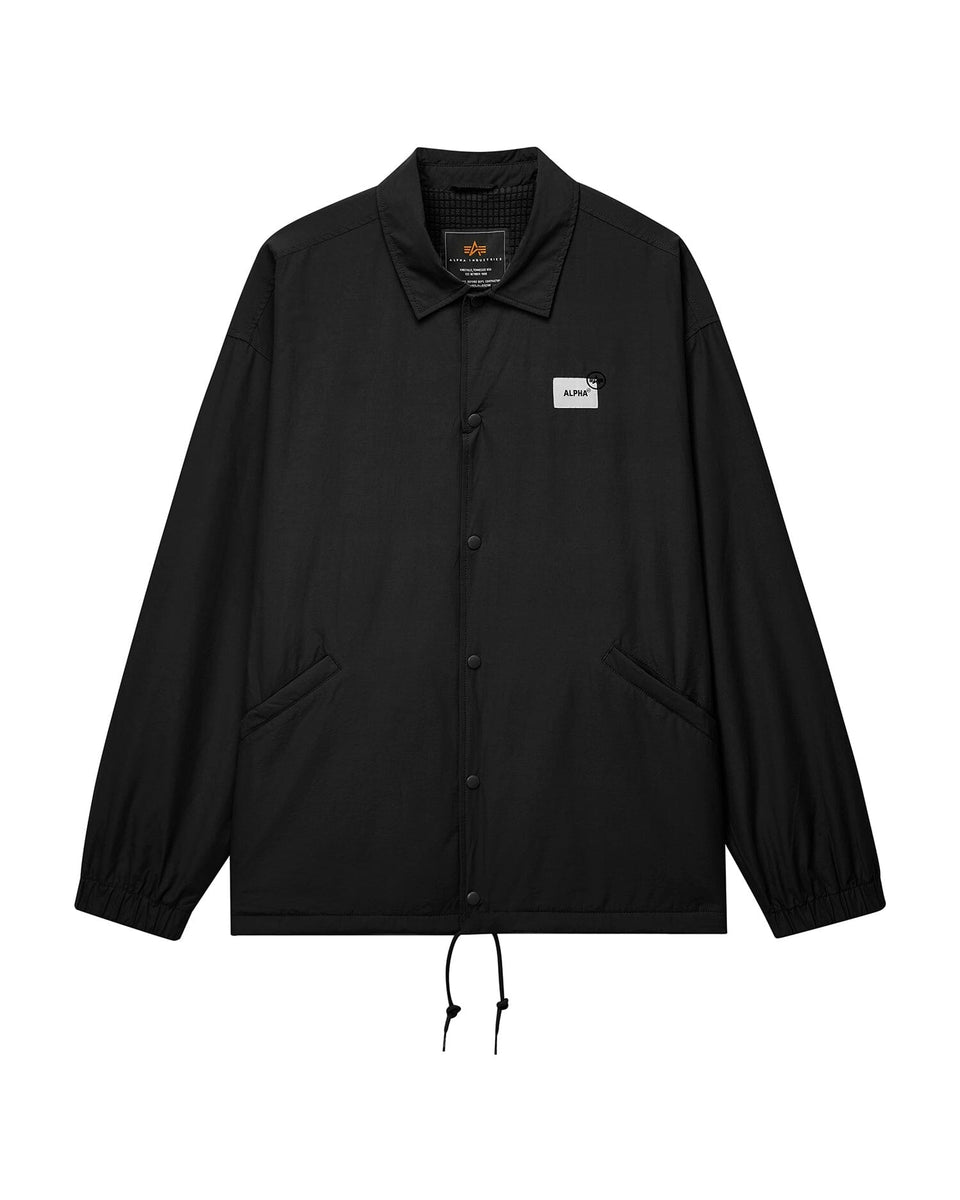 UNFRM COACH'S JACKET OUTERWEAR Alpha Industries BLACK S 