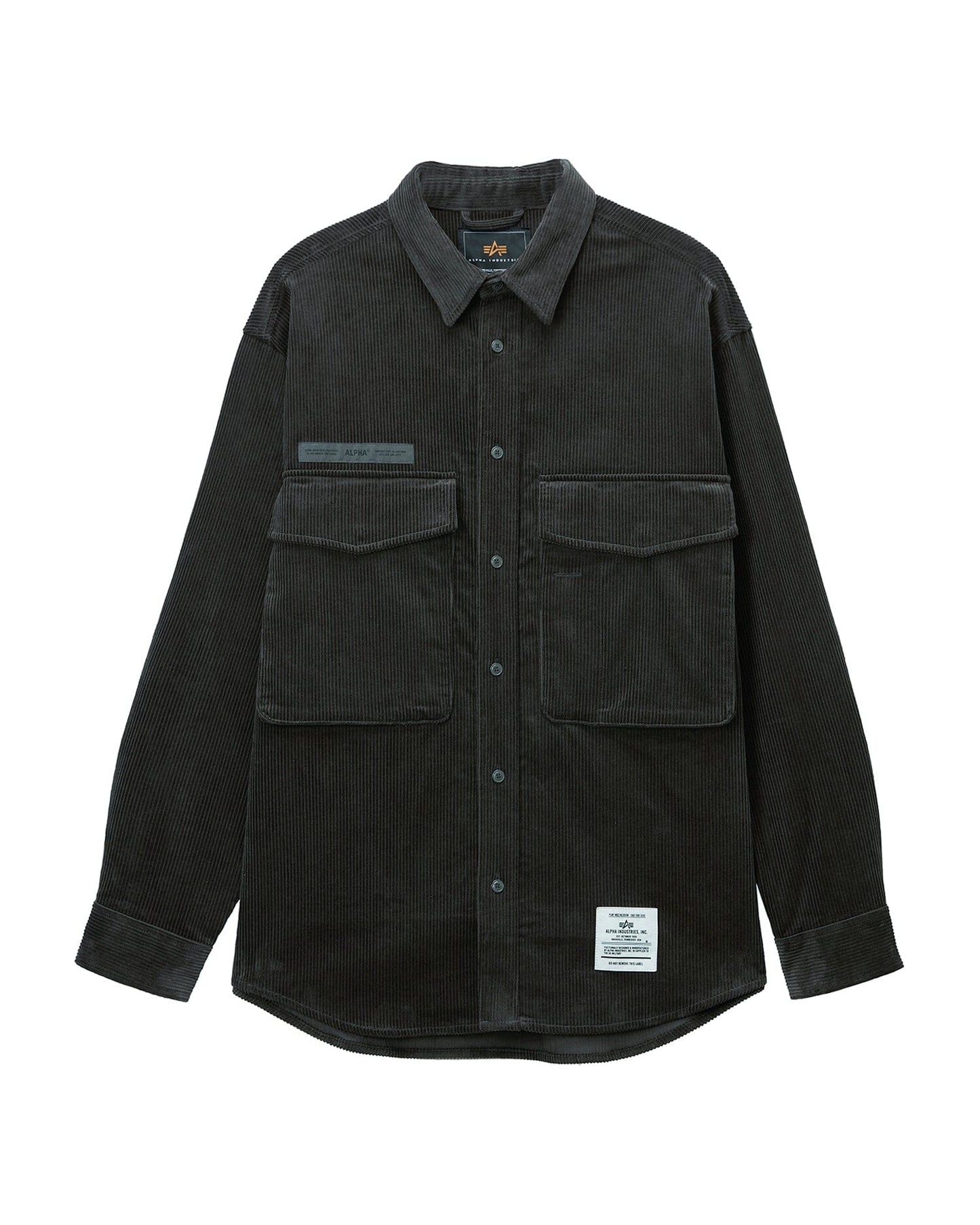 UNFRM CORDUROY SHIRT TOP Alpha Industries GRAY S 
