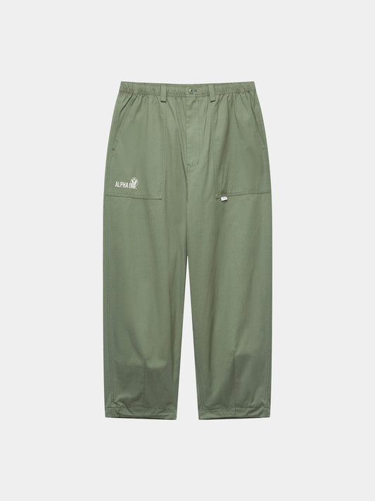 UNFRM COTTON RIPSTOP PANT BOTTOM Alpha Industries OLIVE XS 