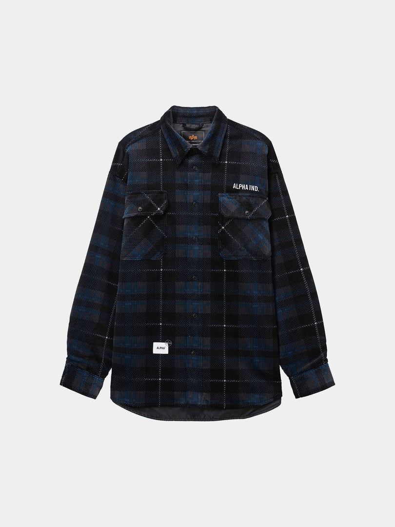 UNFRM FLANNEL SHIRT SHIRTS Alpha Industries BLACK XS 