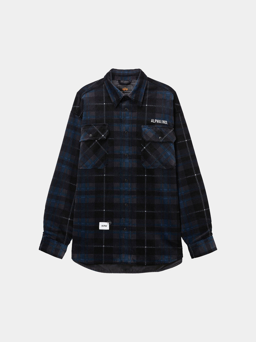 UNFRM FLANNEL SHIRT SHIRTS Alpha Industries BLACK XS 