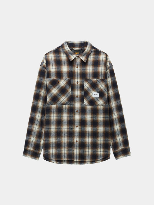 UNFRM FLANNEL SHIRT TOP Alpha Industries RUST XS 