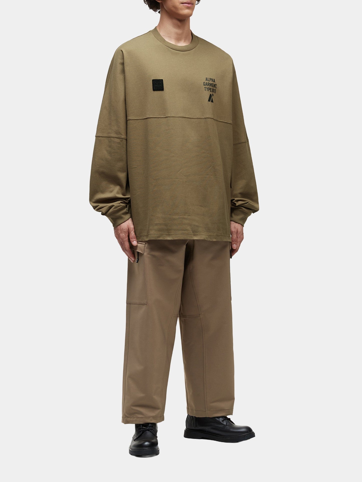 UNFRM LONG-SLEEVED GRAPHIC TEE TOP Alpha Industries 
