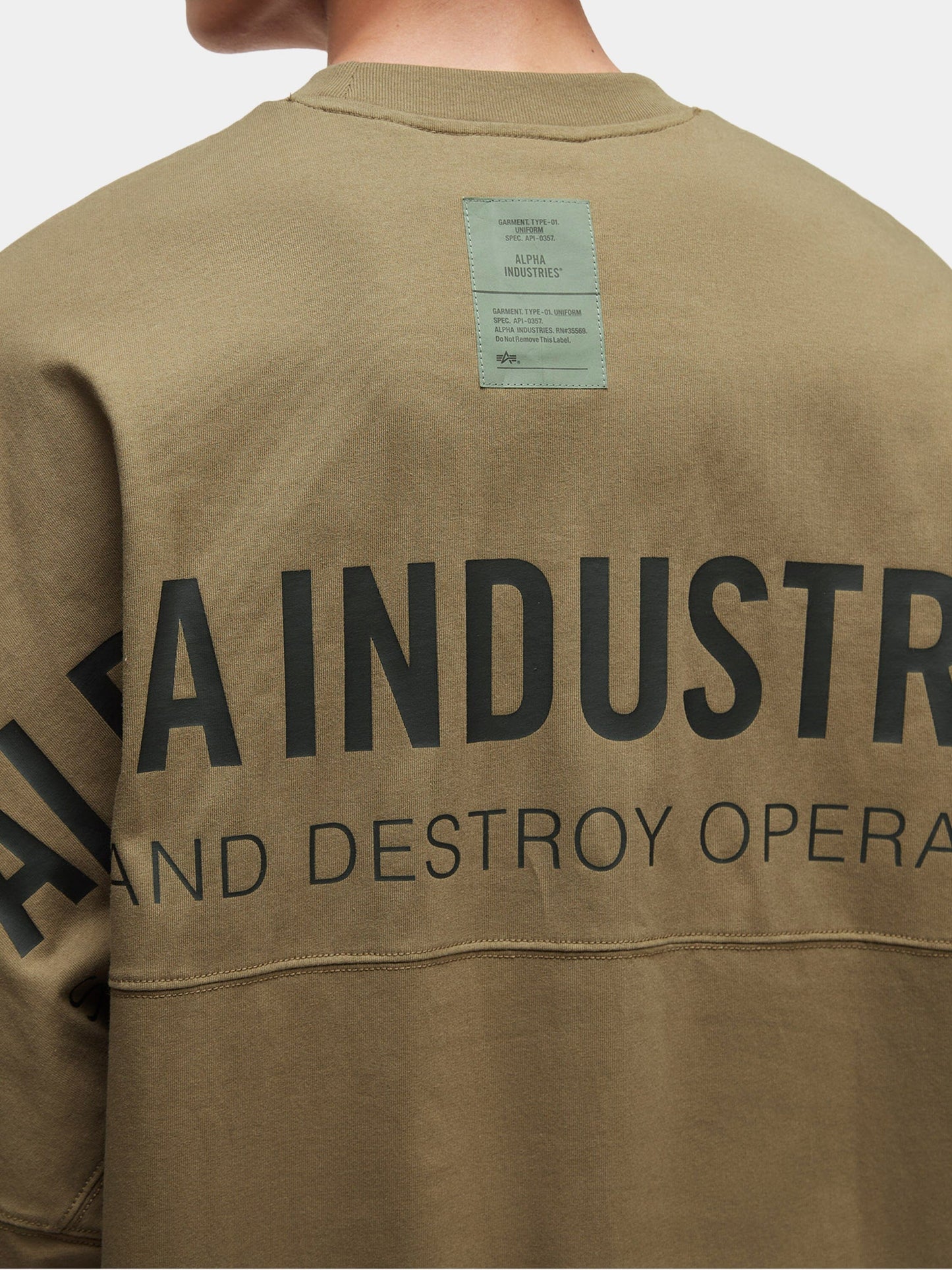 UNFRM LONG-SLEEVED GRAPHIC TEE TOP Alpha Industries 