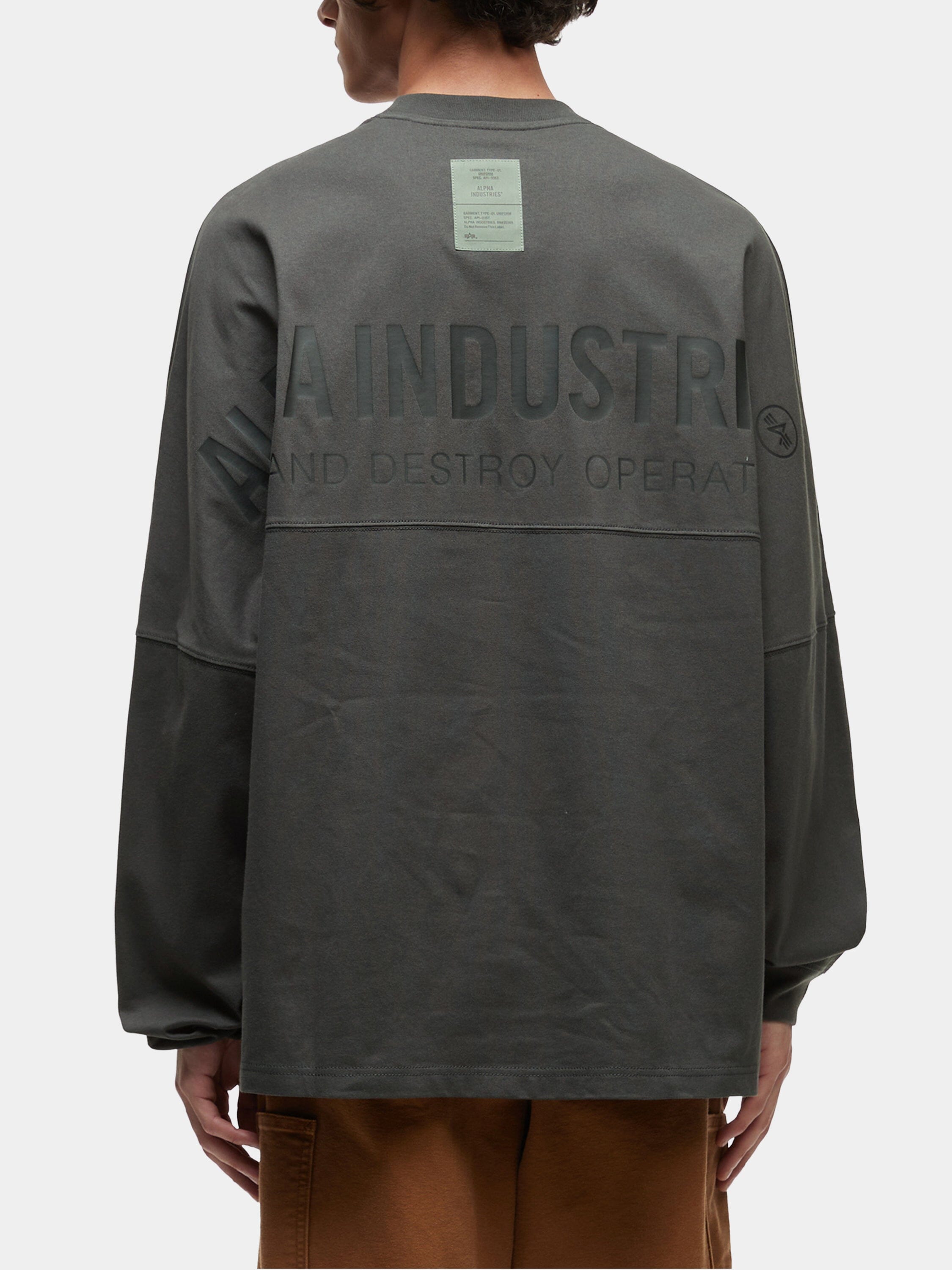 UNFRM LONG-SLEEVED GRAPHIC TEE TOP Alpha Industries 