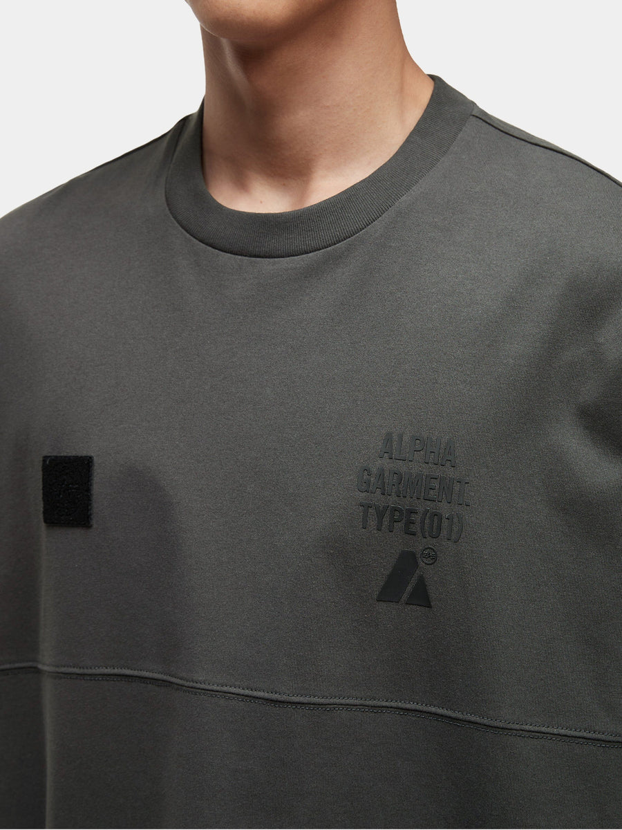 UNFRM LONG-SLEEVED GRAPHIC TEE TOP Alpha Industries 