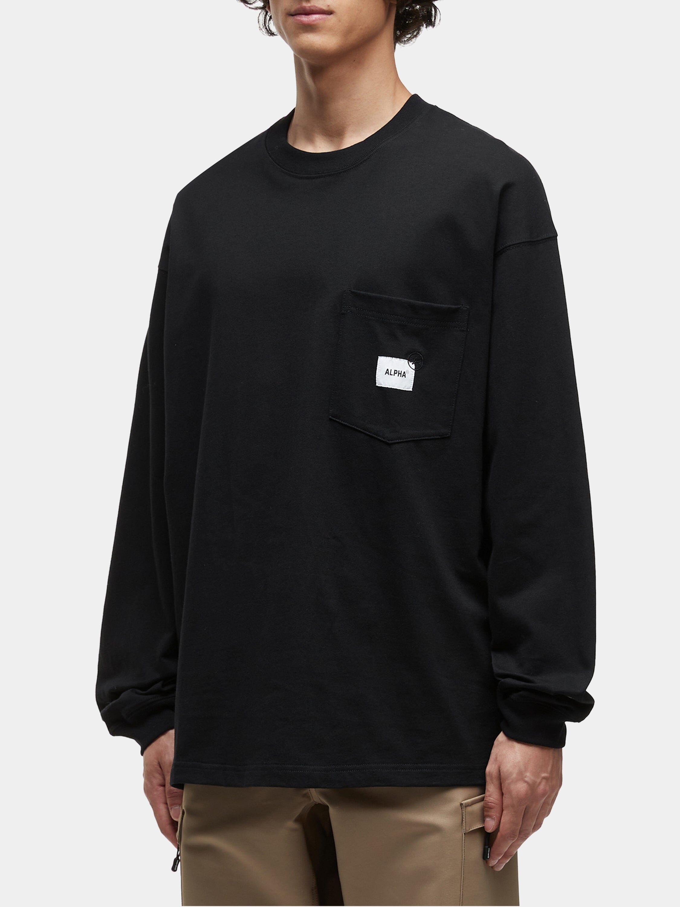 UNFRM LONG-SLEEVED POCKET T-SHIRT TOP Alpha Industries 