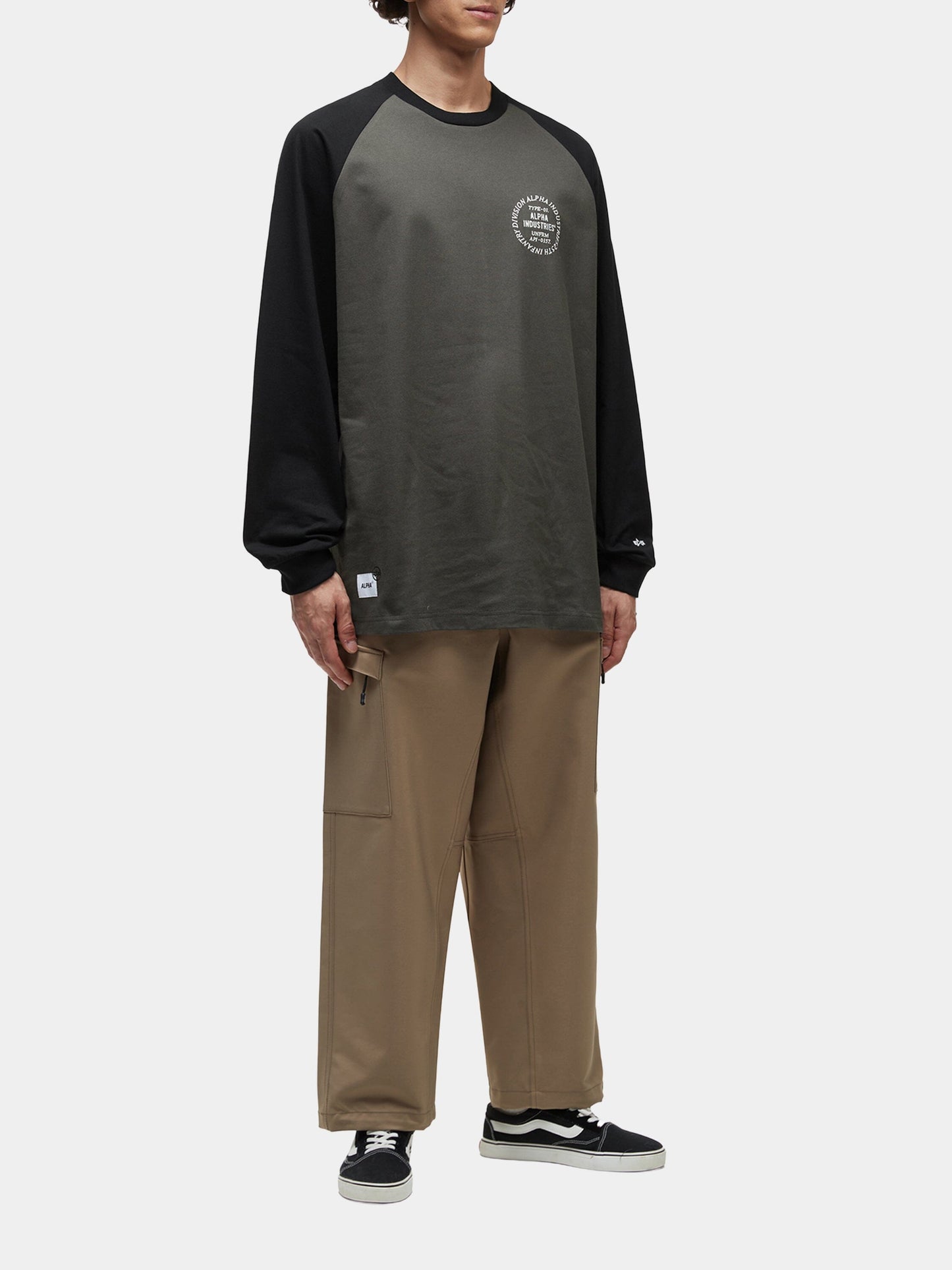 UNFRM LONG-SLEEVED RAGLAN T-SHIRT TOP Alpha Industries 