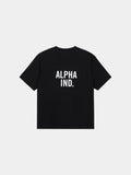 UNFRM SHORT-SLEEVED POCKET ALPHA IND. TEE TOP Alpha Industries BLACK XS 