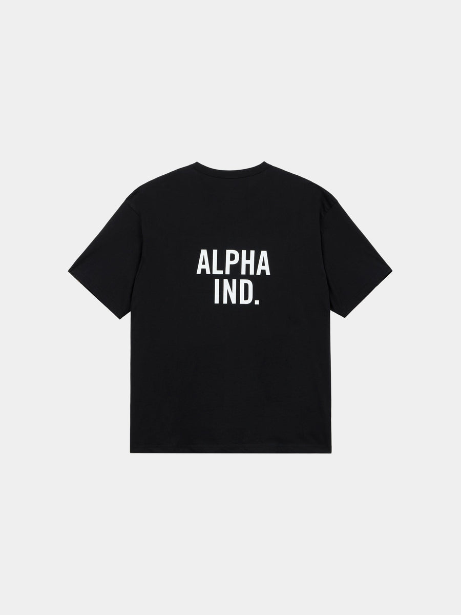 UNFRM SHORT-SLEEVED POCKET ALPHA IND. TEE TOP Alpha Industries BLACK XS 
