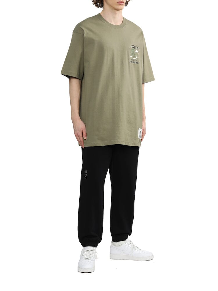Unfrm Tiger Short Sleeve Tee by Alpha Industries, olive green, short sleeves.