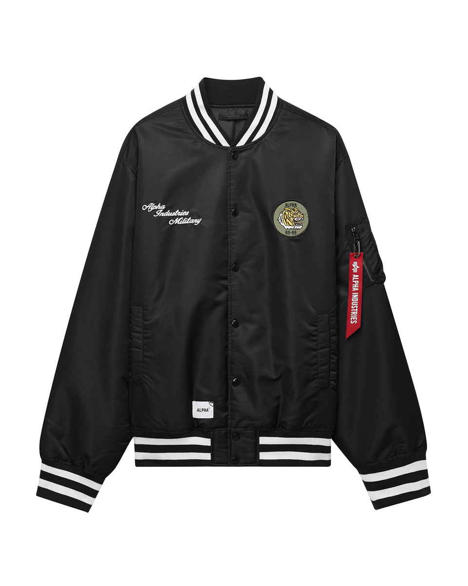 UNFRM USN BOMBER JACKET OUTERWEAR Alpha Industries BLACK S 