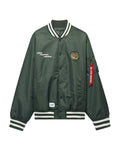 UNFRM USN BOMBER JACKET OUTERWEAR Alpha Industries GRAY S 