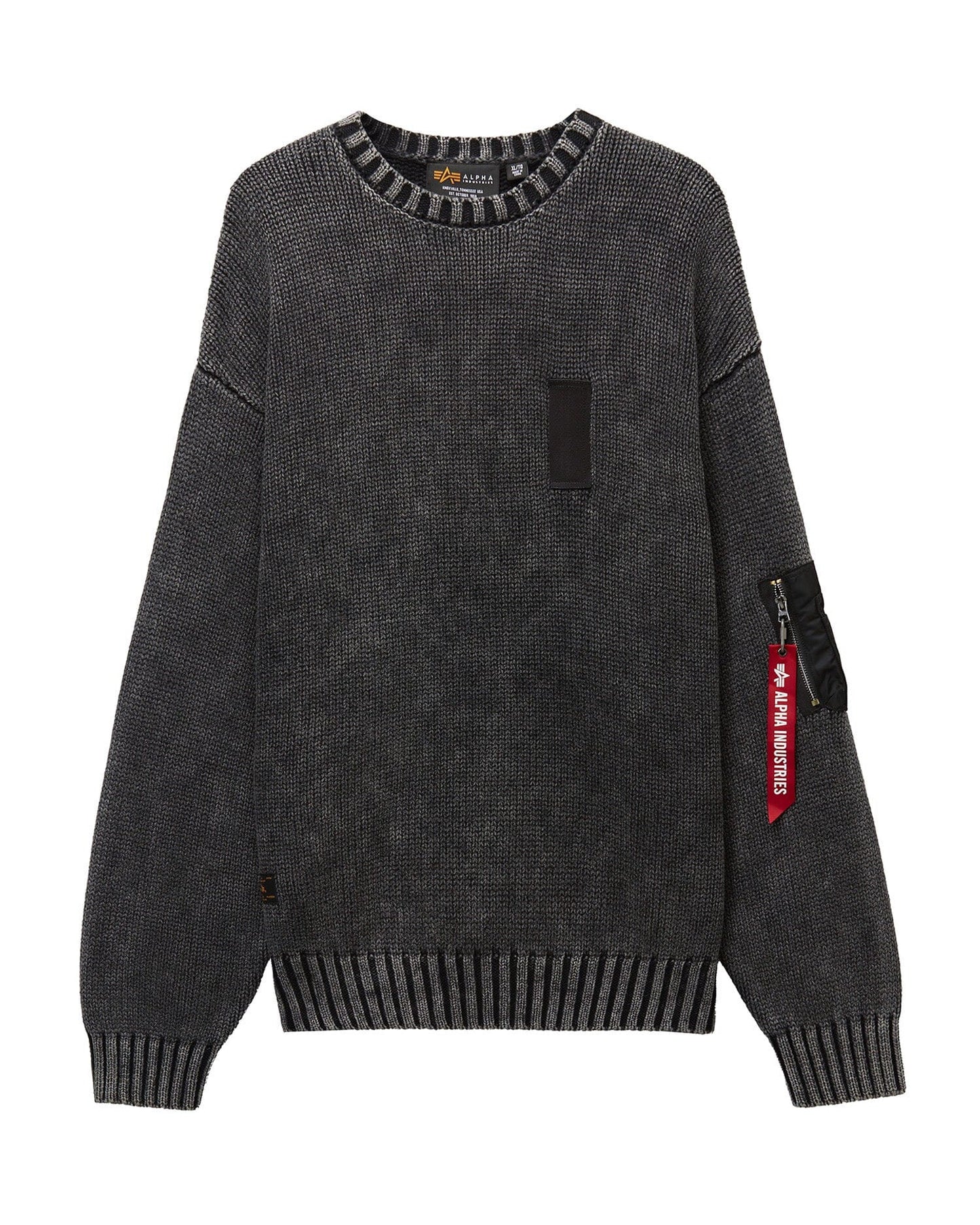 UNFRM UTILITY SWEATER TOP Alpha Industries BLACK S 