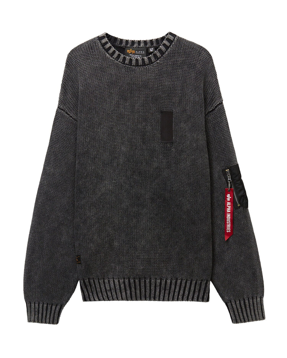 UNFRM UTILITY SWEATER TOP Alpha Industries BLACK S 