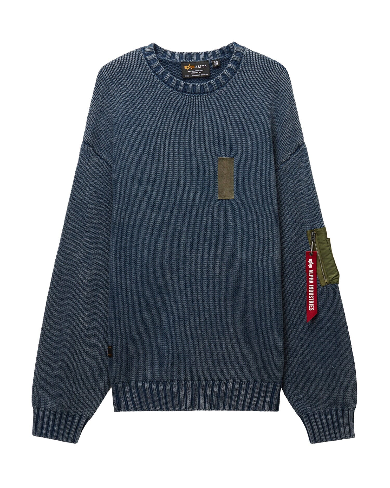 UNFRM UTILITY SWEATER TOP Alpha Industries REPLICA BLUE S 