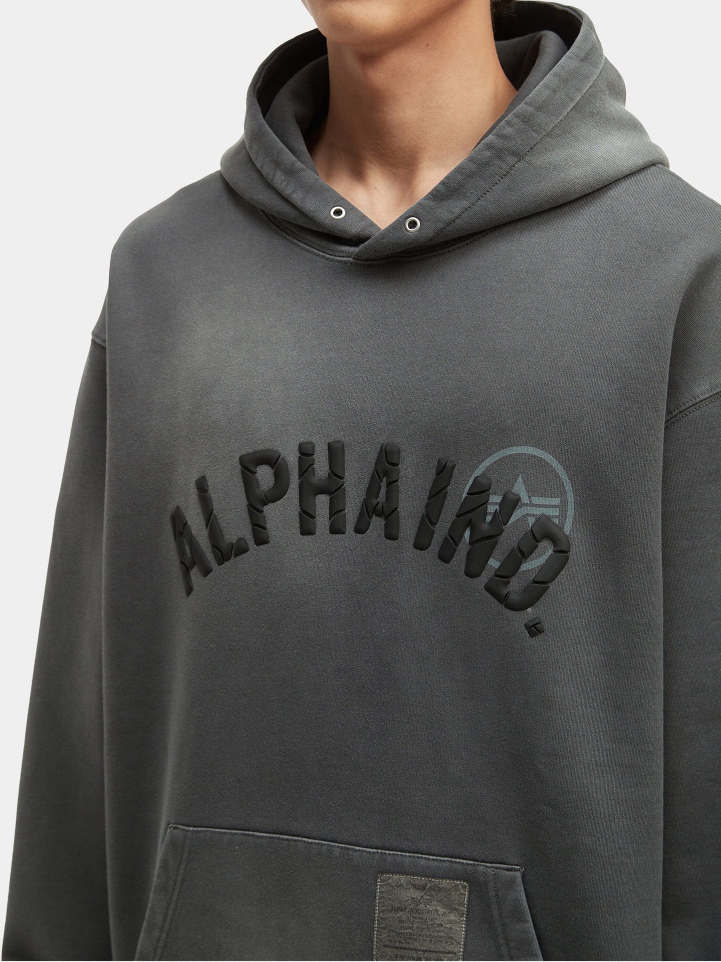UNFRM WASHED ALPHA IND HOODIE TOP Alpha Industries 