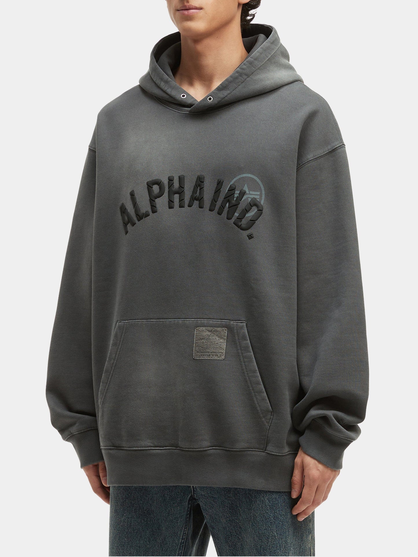 UNFRM WASHED ALPHA IND HOODIE TOP Alpha Industries 