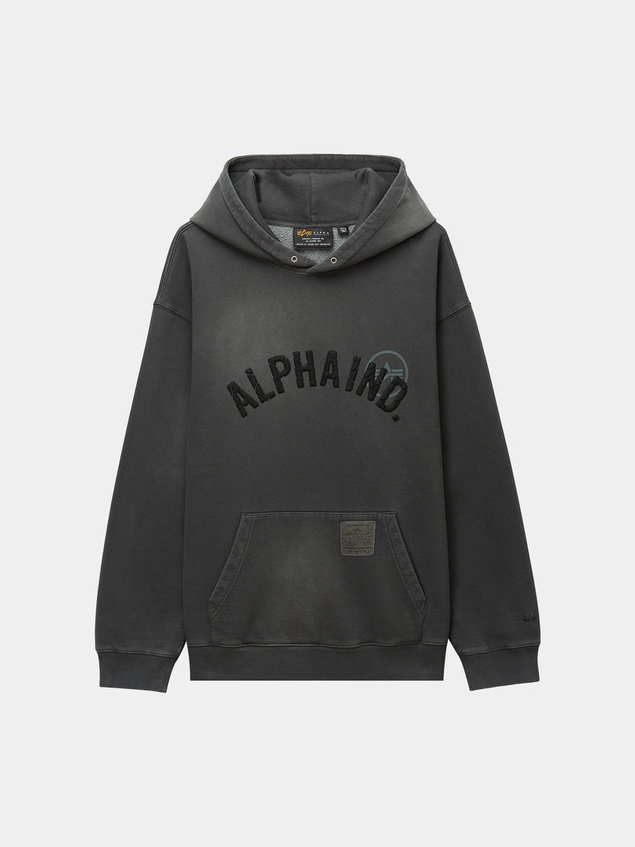UNFRM WASHED ALPHA IND HOODIE TOP Alpha Industries GRAY 2XL 