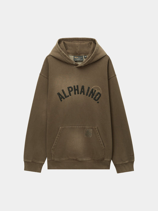 UNFRM WASHED ALPHA IND HOODIE TOP Alpha Industries RUST XS 