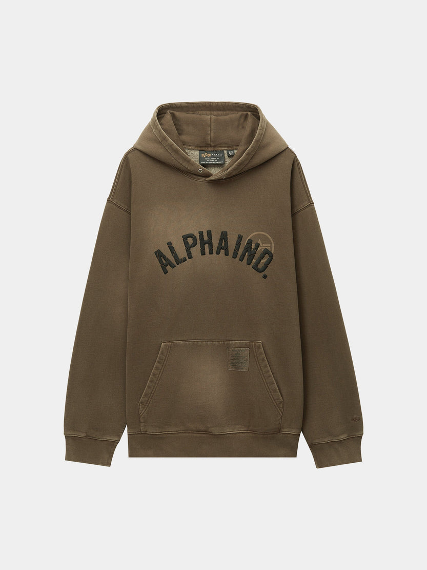 UNFRM WASHED ALPHA IND HOODIE TOP Alpha Industries RUST XS 