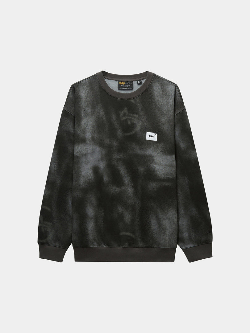 UNFRM WASHED CREWNECK TOP Alpha Industries GRAY XS 