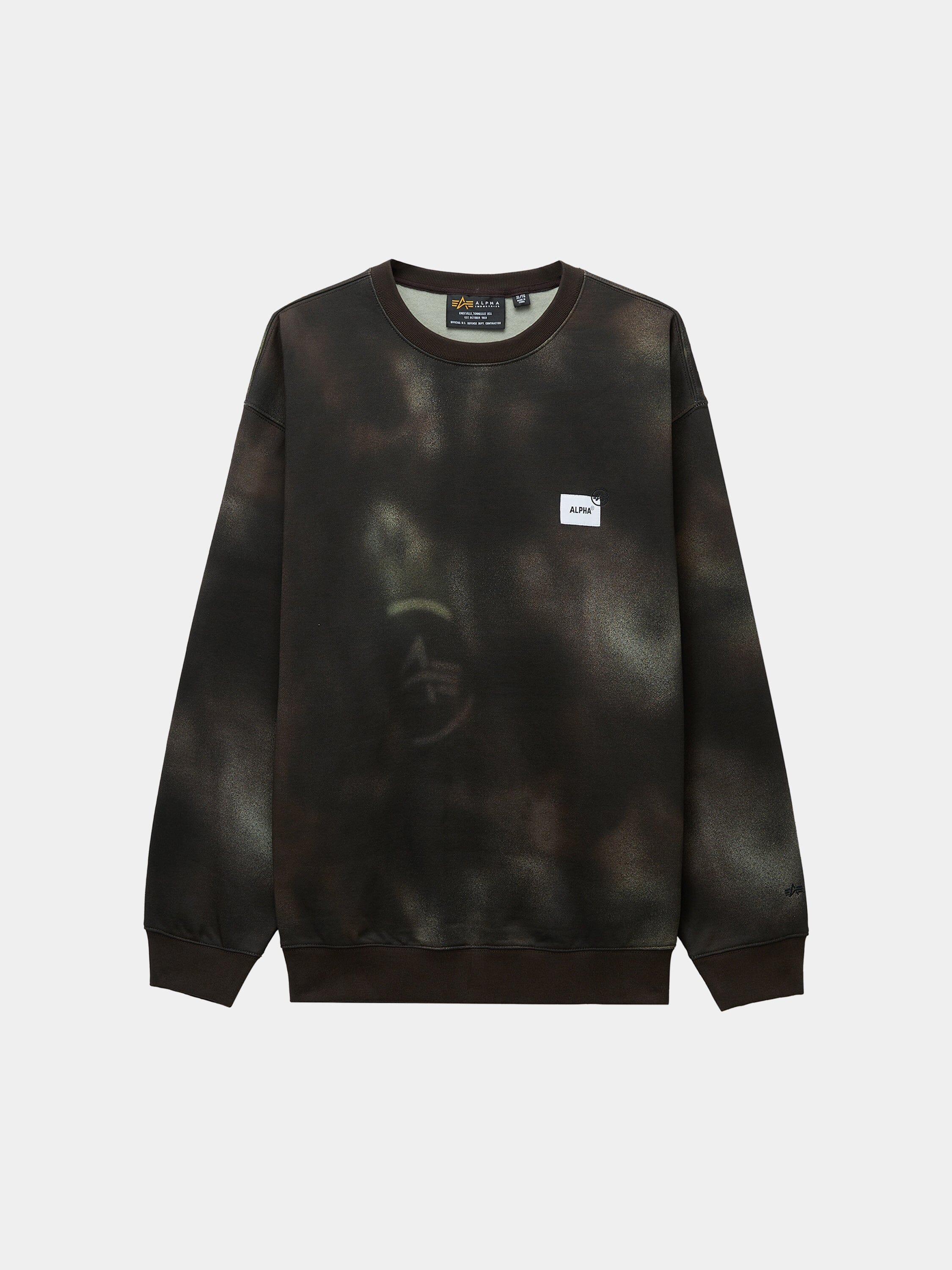 UNFRM WASHED CREWNECK TOP Alpha Industries RUST XS 