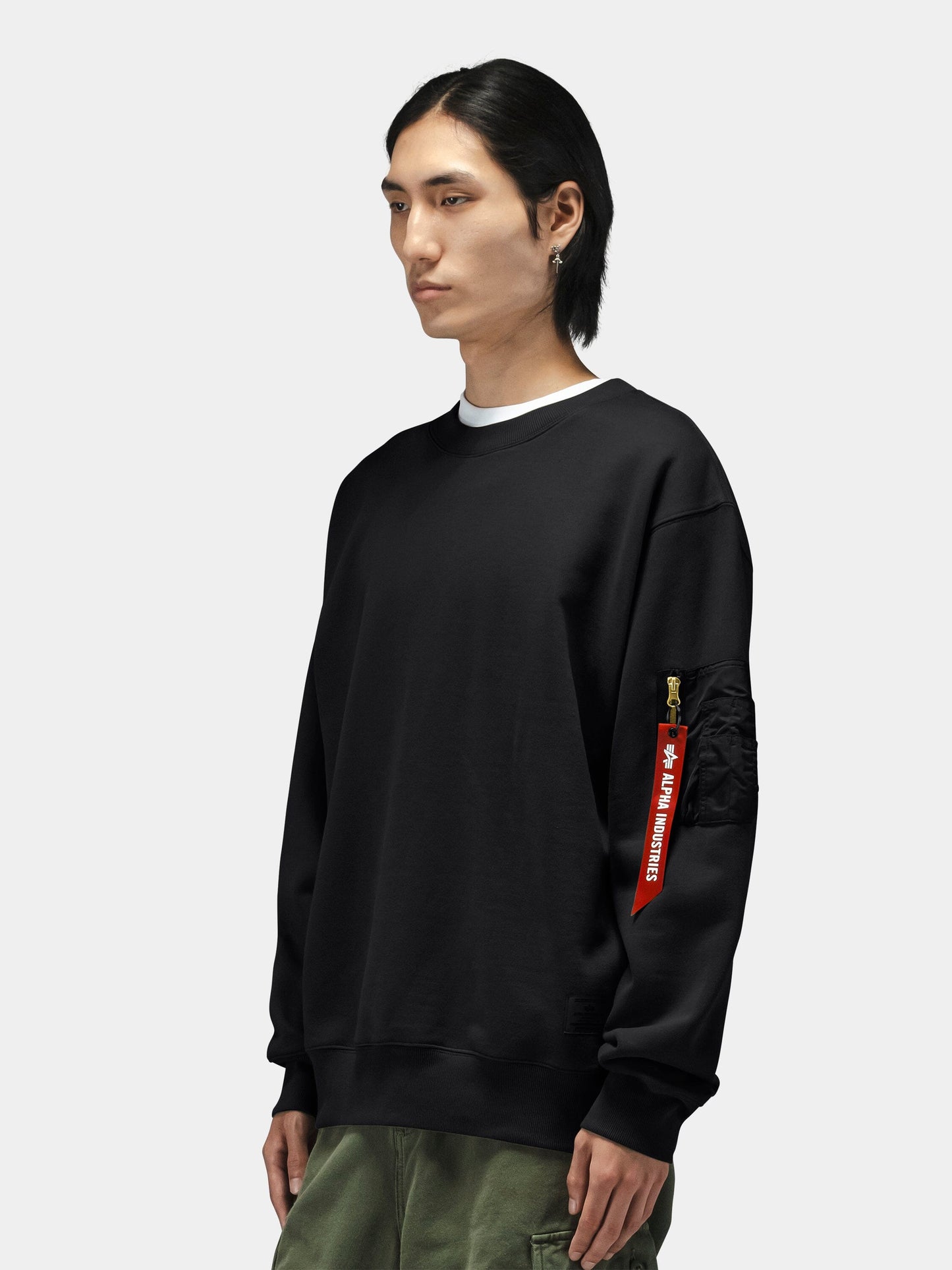 UTILITY POCKET CREWNECK TOP Alpha Industries 