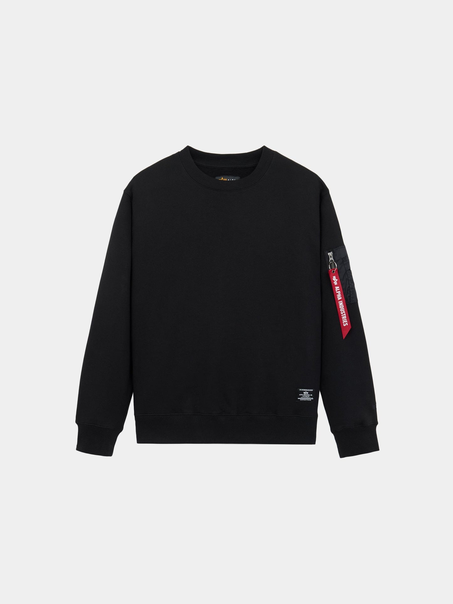 UTILITY POCKET CREWNECK TOP Alpha Industries BLACK XXS 