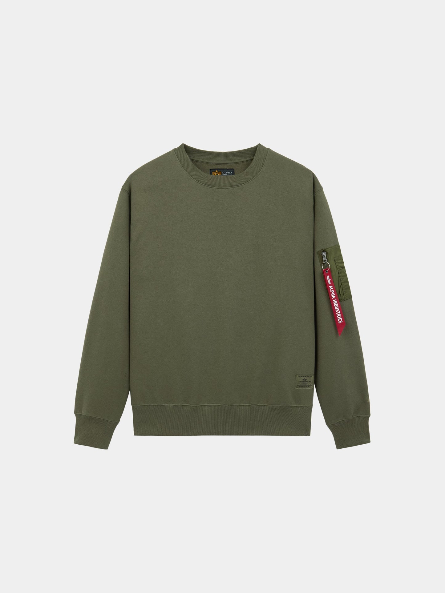 UTILITY POCKET CREWNECK TOP Alpha Industries OG-107 GREEN XXS 