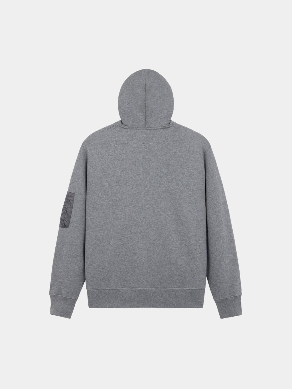 Alpha Industries Utility Pocket Full Zip Up hoodie with patch on left sleeve.
