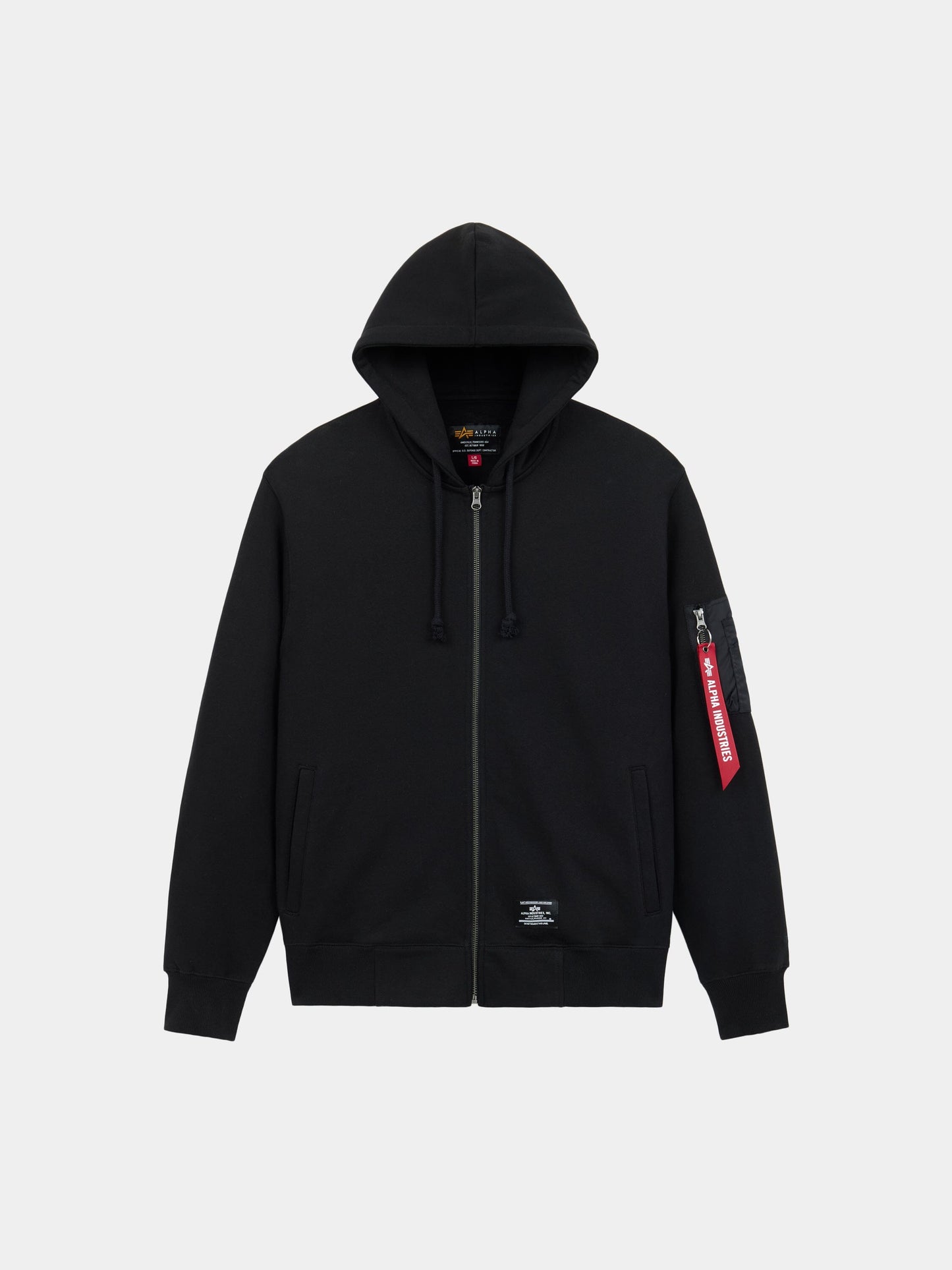 UTILITY POCKET FULL ZIP UP TOP Alpha Industries BLACK XXS 