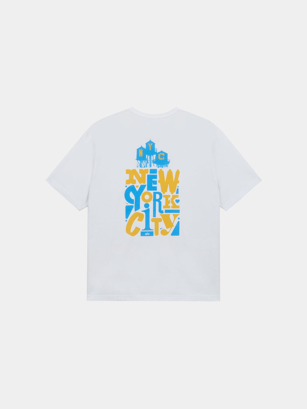 WATER TOWER STACKS TEE TOP Alpha Industries WHITE XS 