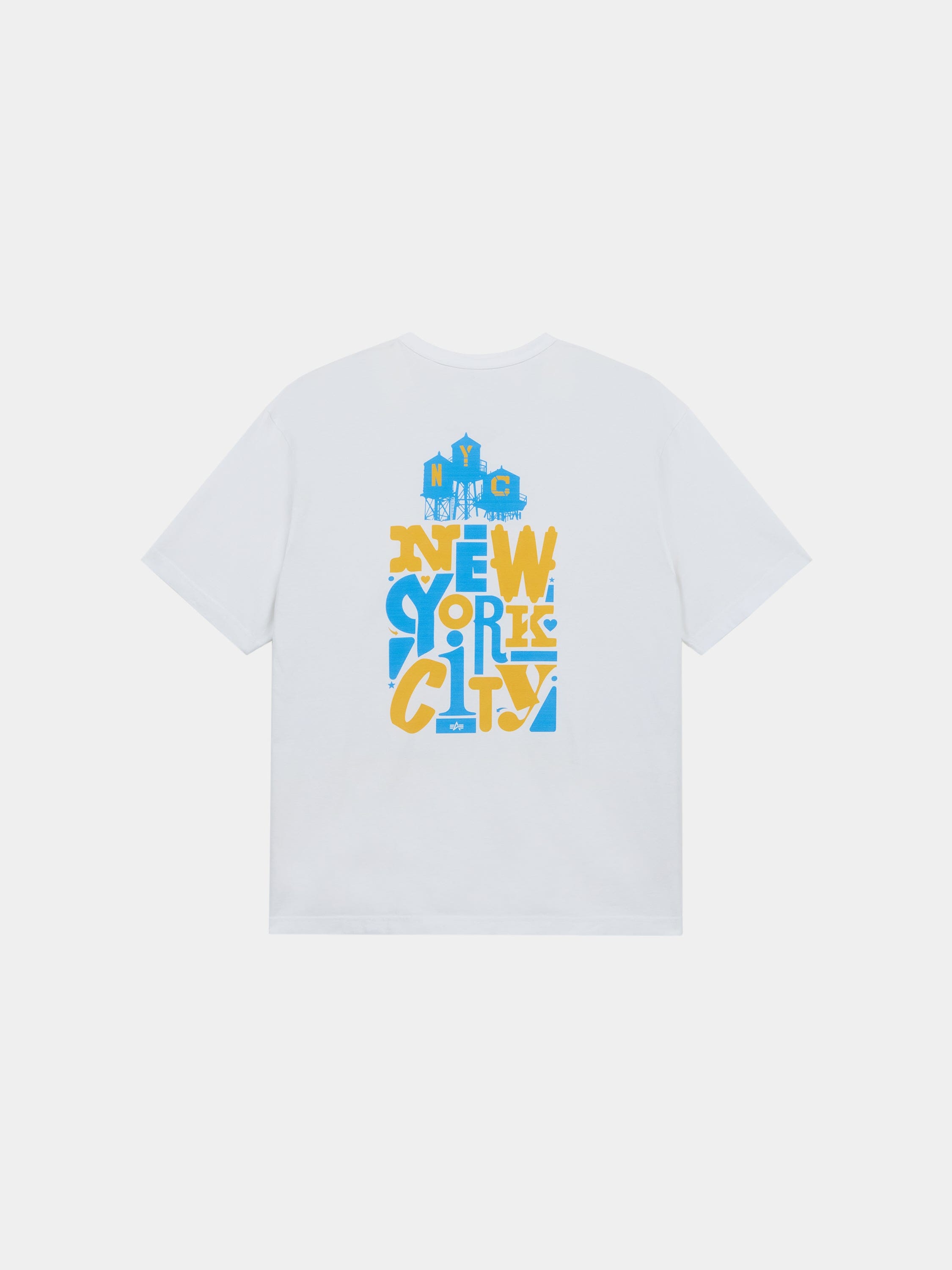 WATER TOWER STACKS TEE TOP Alpha Industries WHITE XS 