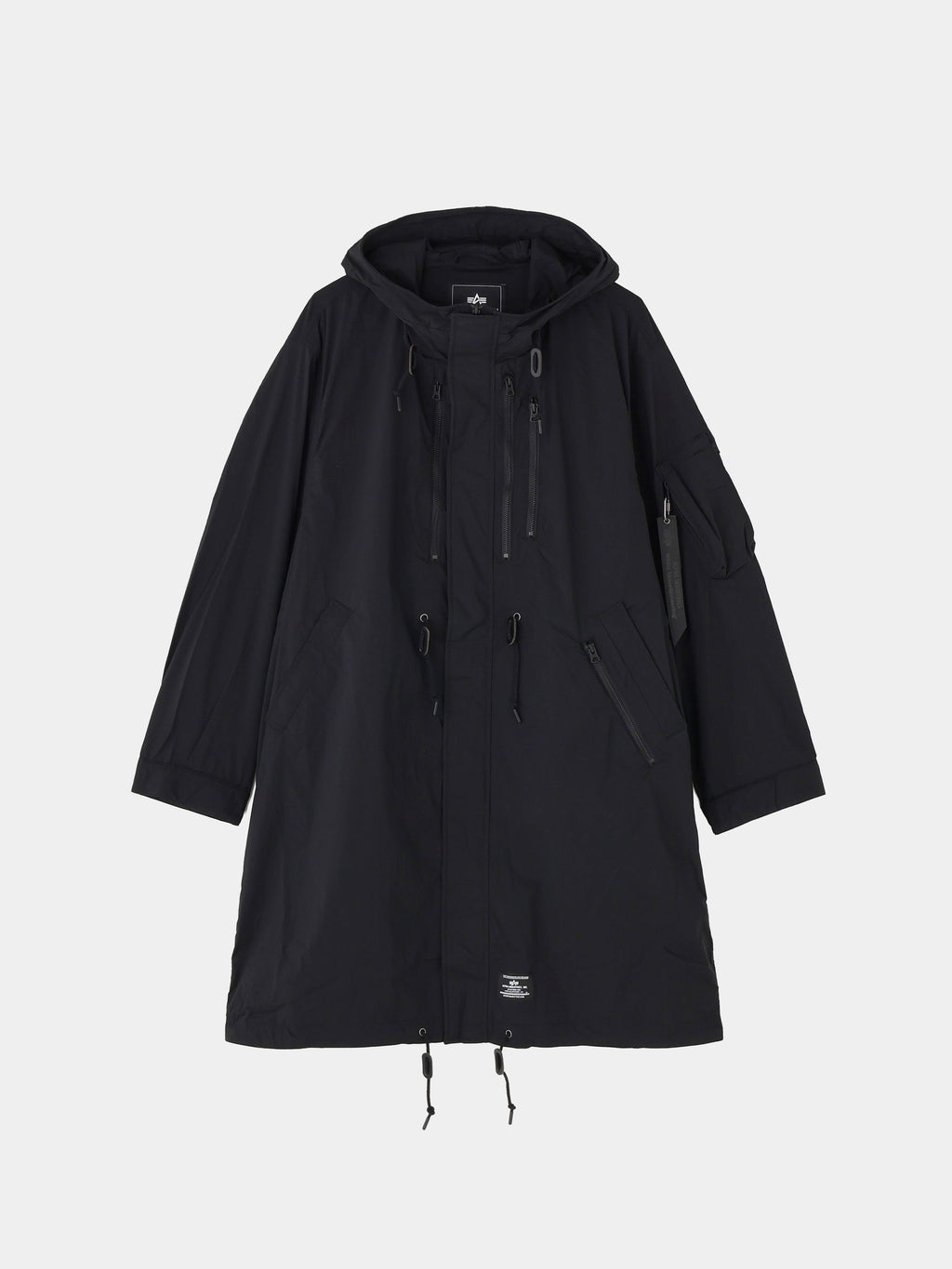 WHITE MOUNTAINEERING X ALPHA FISHTAIL COAT COLLAB COLLAB BLACK S 