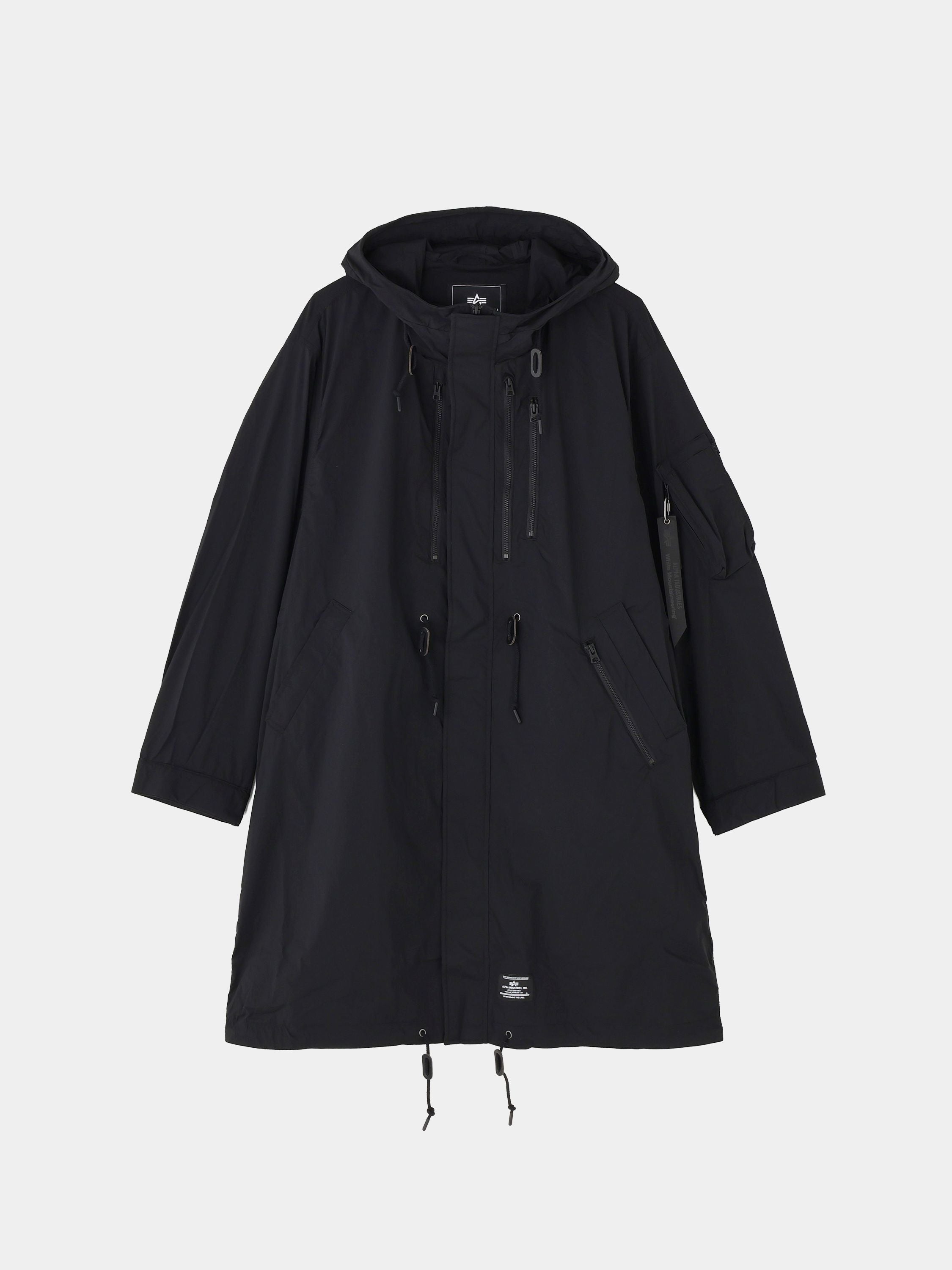 WHITE MOUNTAINEERING X ALPHA FISHTAIL COAT COLLAB COLLAB BLACK S 